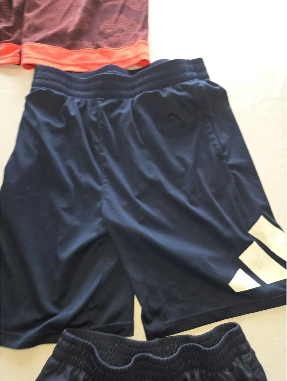 Lot of 5 Boys Youth Athletic Shorts Size M Adidas And Misc Brands CB2 0023